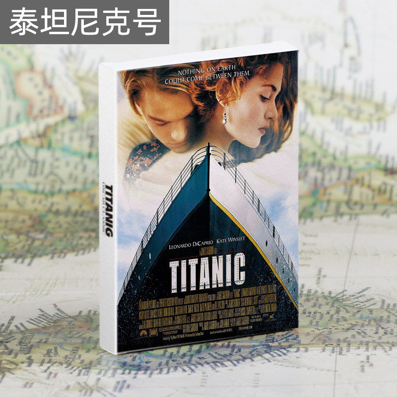 经典爱情电影泰坦尼克号明信片剧照卡片复古怀旧小海报摄影装饰画