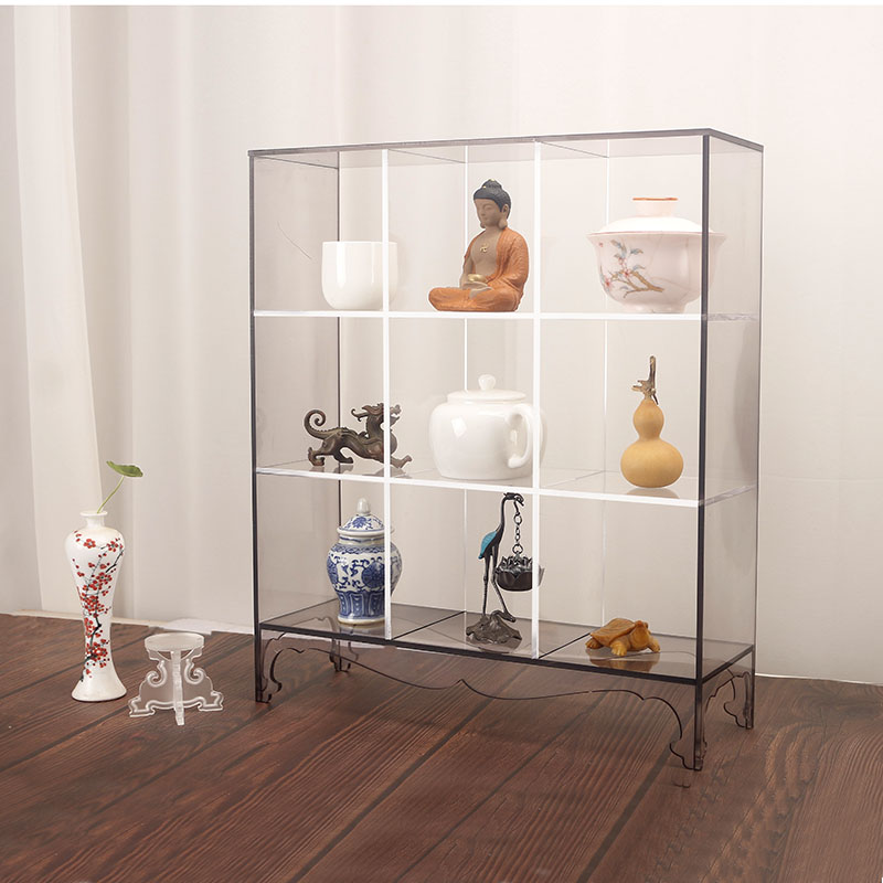 茶具博古架收纳置物架九宫格