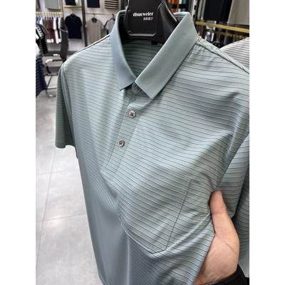 夏季休闲中年男士冰丝速干POLO衫
