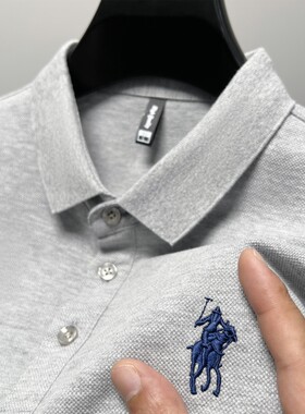 100%纯棉品牌衣服POLO衫短袖夏季