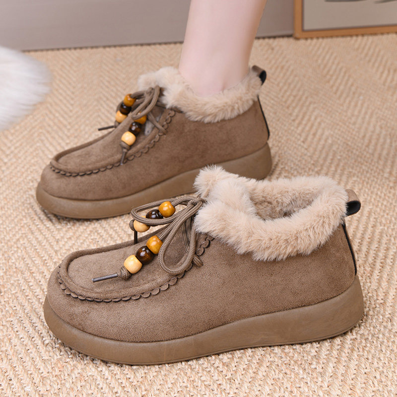 冬季老北京棉鞋女加绒保暖妈妈鞋雪地靴加厚防滑女士短靴厚底防寒,女鞋,时尚雪地靴,淘宝优惠券,粉丝福利购,淘宝优惠卷