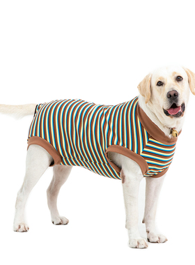 大狗衣服秋冬装加绒加厚金毛护肚背心保暖防着凉母狗全包肚子马甲