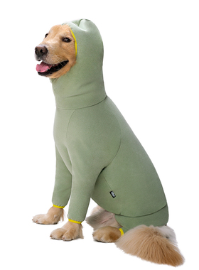 大狗衣服秋冬金毛拉布拉多中型大型犬全包连帽四脚衣宠物狗打底衫