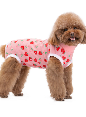 小狗春夏薄款护肚背心防着凉宠物包肚贵宾博美母狗手术绝育断奶服