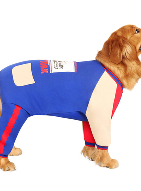 大狗衣服秋冬装 秋田边牧杜宾金毛胖狗中大型犬加绒保暖四脚卫衣