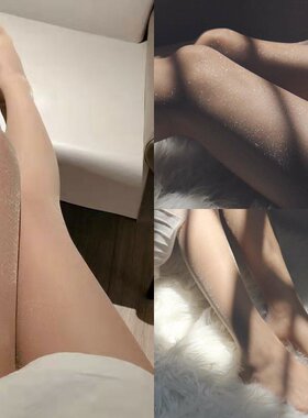 袋装条装开档黑丝连裤袜亮丝珠光白丝袜诱惑女网红黑色袜