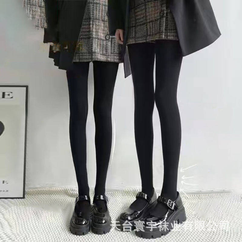 秋冬显瘦腿连裤袜女春秋款中厚天鹅绒打底袜高档压力丝袜肤色