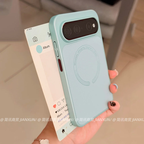 荔枝纹拼接适用华为Pura X View手机壳阔直屏puraxview防摔防指纹磁吸充电保护套华为PuraXview高档素皮硬壳
