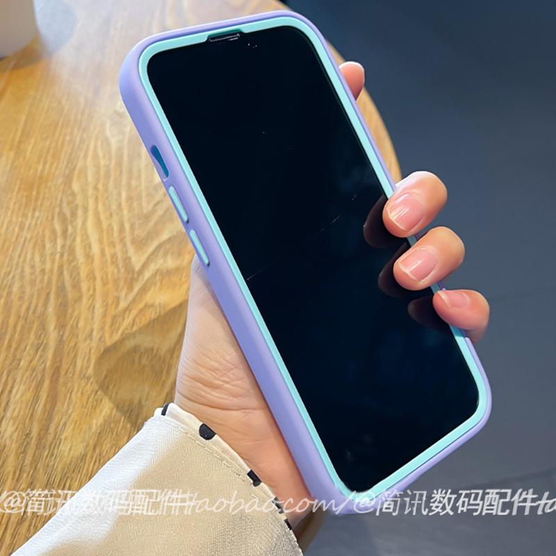 撞色三合一opporeno9/8/7硅胶