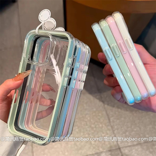 iQOOneo8 z9turbo 9pro三合一适用iqooNeo11 透明双层Neo10 防摔软保护套neo6白色简约 neo7手机壳新款 爱酷15