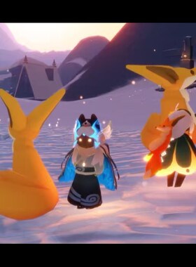 光遇小王子季狐狸徽章 狐狸毛绒别针钥匙扣挂件自带NFC可扫描功能