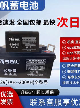 风帆铅酸蓄电池6-GFM12V18A24A33A38A65A100A120A150A200A机房UPS