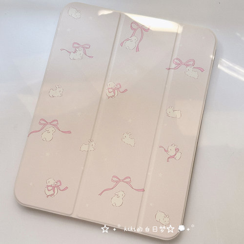 蝴蝶结星星兔子亚克力ipad保护壳