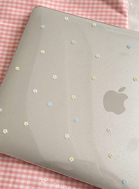 Kiki的白日梦/彩色小雏菊小花满天星亚克力MacBookproair保护壳保护套轻薄防磕碰pc材质M1M2新款防摔透气