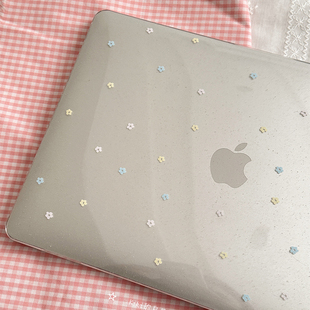 Kiki的白日梦/彩色小雏菊小花满天星亚克力MacBookproair保护壳保护套轻薄防磕碰pc材质M1M2新款防摔透气