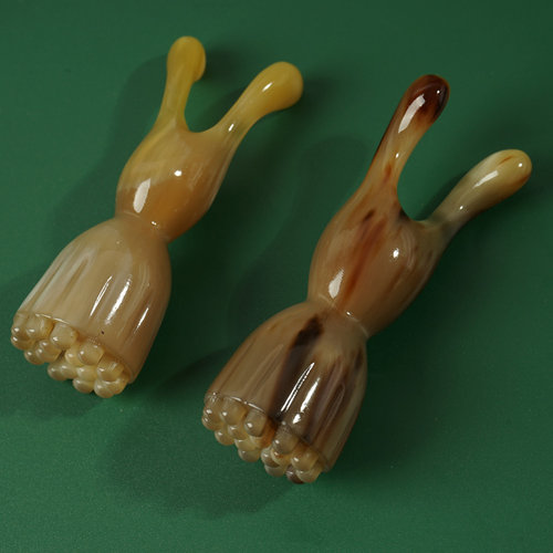 白水牛角莲蓬头实心美鼻美耳神器