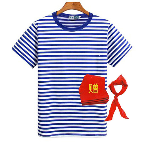 纯棉海魂衫短袖亲子装班服表演服