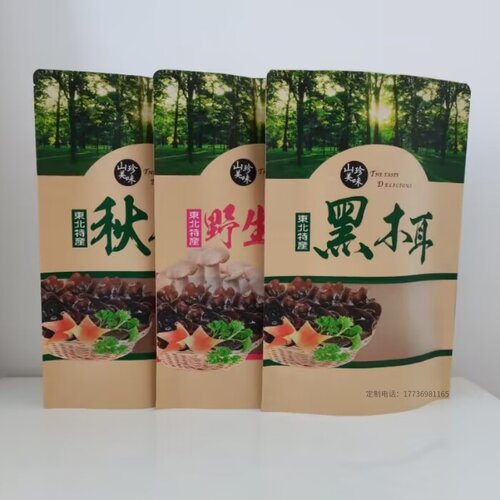东北特产秋木耳牛皮纸蘑菇包装袋