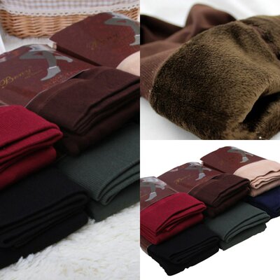 子打底裤拉毛加裆九分连裤袜女袜