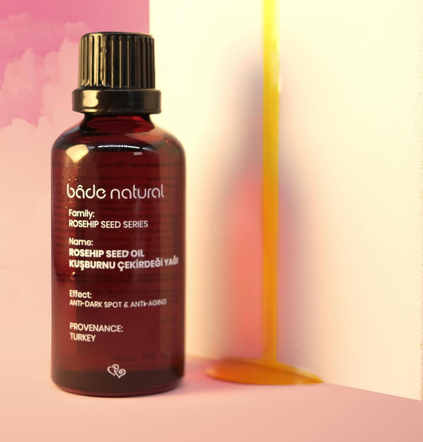 土耳其bade natural去黄提亮玫瑰果籽精油焕白淡斑保湿紧致精华油
