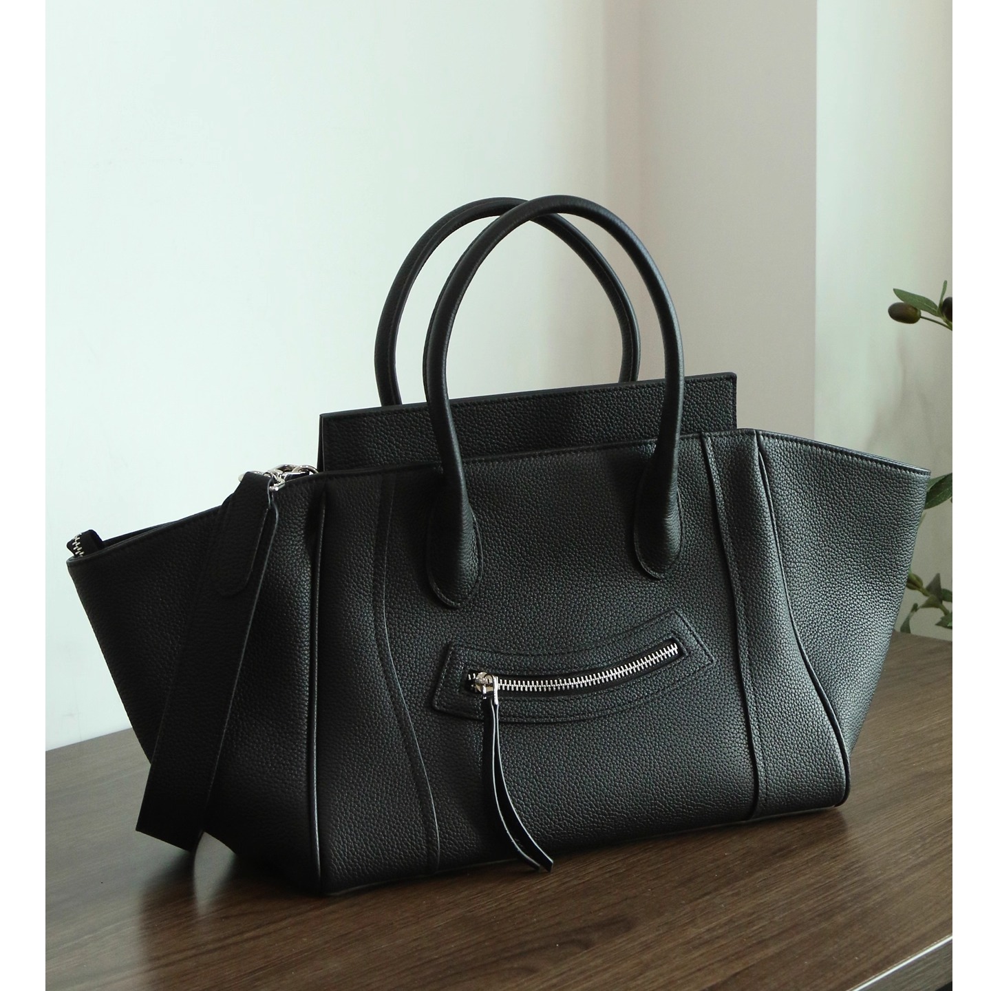 【PIGMISS】头层togo牛皮通勤托特包女百搭大容量手提斜挎翅膀包