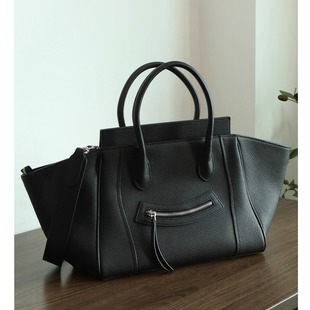 【PIGMISS】头层togo牛皮通勤托特包女百搭大容量手提斜挎翅膀包