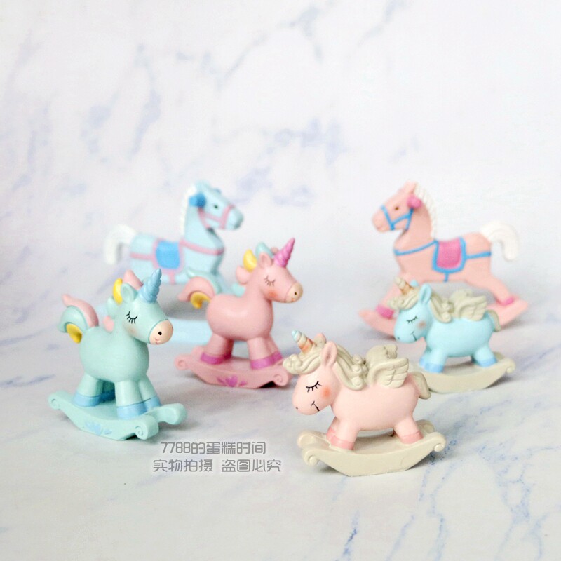 Cake Decorating lovely Rocking Horse Scene Cake decorate Trojan horse Decoration Lovely Trojans Unicorn childrenin the Festive supplies/Gift , Dress supplies  category - from Buy2taobao.com to provide professional Taobao agent buy service