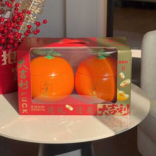 泰好麦AEK大吉利橘子罐造型*2礼盒软糖雪花酥综合年货伴手礼糖果