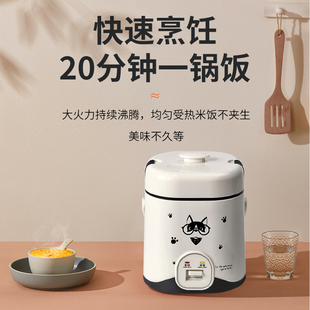 2人家用一人食宿舍多功能煮粥煮饭小电饭锅 飞派1.2L迷你电饭煲1