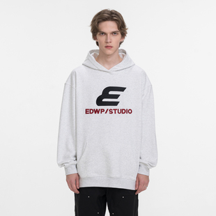 情侣帽衫 Endweep E字刺绣国潮连帽卫衣男女宽松休闲重磅美式