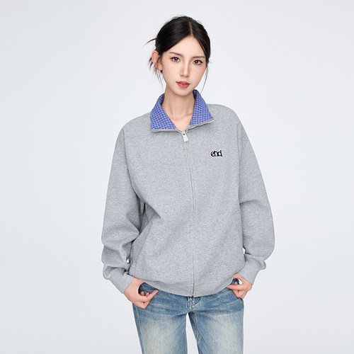 【Endweep官方店】格子翻领外套