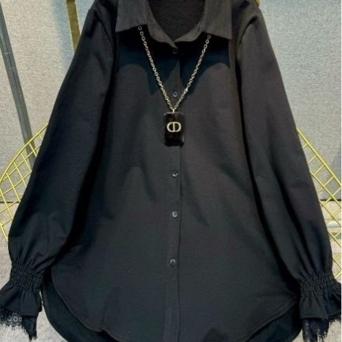 秋冬加绒保暖气质休闲百搭设计感韩版时尚衬衣