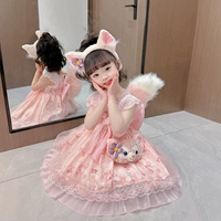 Розовая заколка для волос, сумка