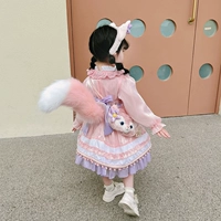 Розовая лингна Belle+хвост+юбка