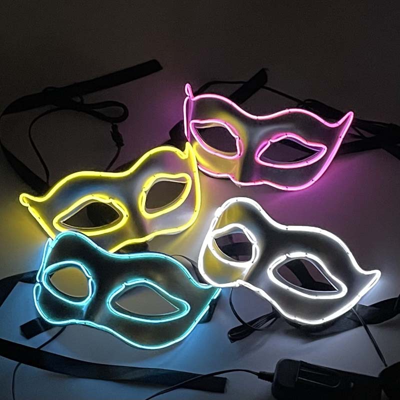 发光半脸舞会面具假面佐罗面具演出性感成人男女gogo夜店万圣节