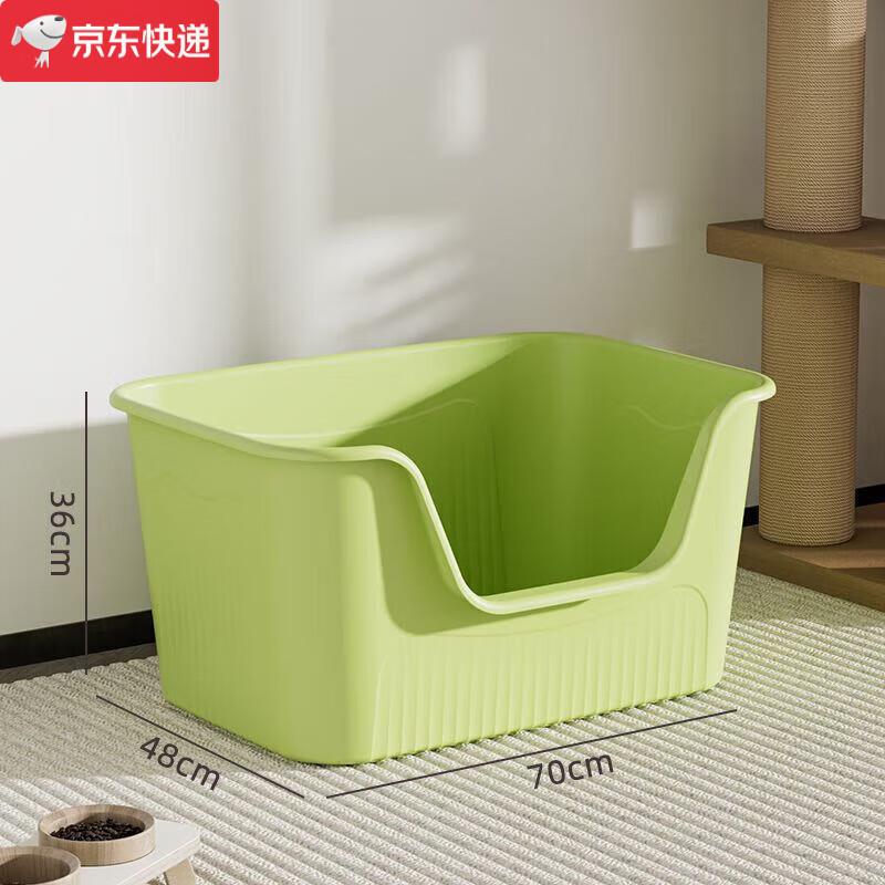 猫砂盆特大号100cm以上全开放式半封闭厕所外溅屎盆特巨大布偶缅