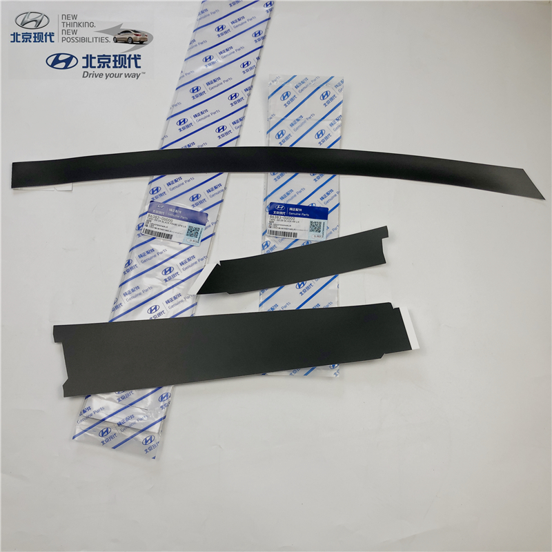 现代瑞纳悦纳车窗边框贴纸黑饰带