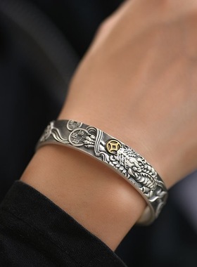 貔貅复古手镯民族风心经饰品男
