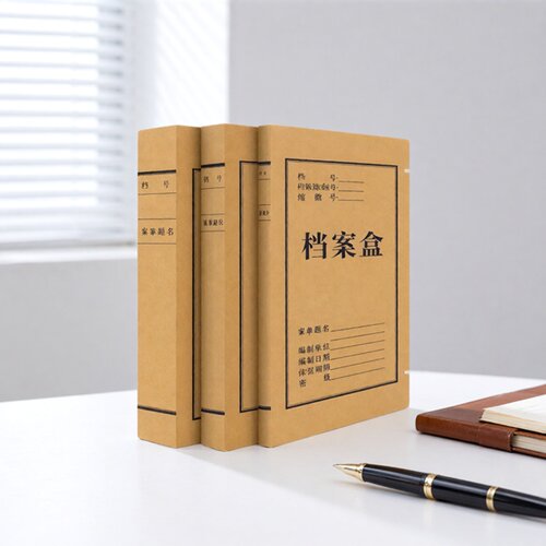 定制美观国产牛皮纸档案盒资料盒