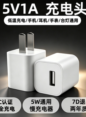 5V1A迷你可爱小方块慢充电头