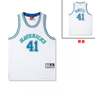 独行侠诺维斯基队服美式复古背心科比麦迪杜兰特詹姆斯网眼球衣潮