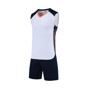 无袖排球服运动服套装男气排球衣羽毛球服乒乓球服女学生训练队服