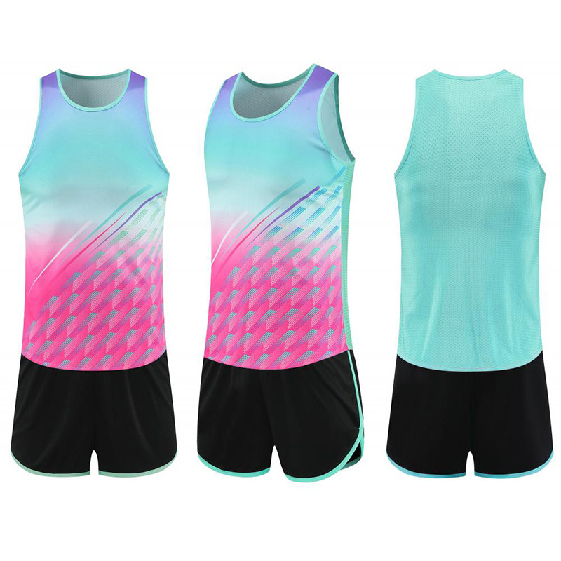 田径训练服体育生背心运动套装马拉松长跑专业定制体考透气运动服