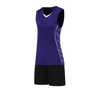 新款无袖排球服运动服套装男羽毛球服乒乓球服女气排球衣训练队服