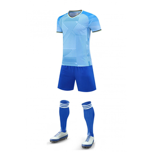 足球服套装短袖短裤训练服定制印字印号比赛服球衣训练营羽毛球服