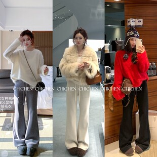 CHICHEN-超模2.0-加绒微喇加厚冬季休闲长裤
