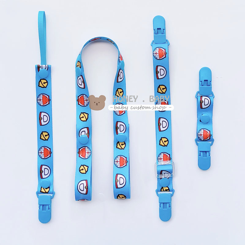 四件组奶嘴防掉链宝宝安抚牙胶婴儿车玩具带口水巾吃饭巾夹子加宽,婴童用品,奶嘴链,淘宝优惠券,粉丝福利购,淘宝优惠卷