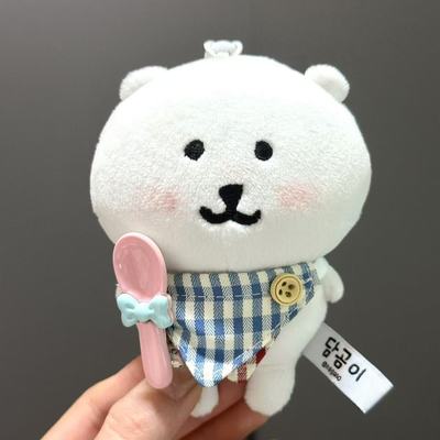 13cm自嘲熊娃衣10cm棉花娃娃衣服装配饰干饭围兜口水巾饭勺子套装
