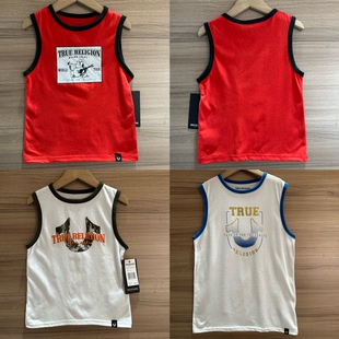 运动休闲无袖 16Y外贸单男童夏季 新款 设计感背心中大童 宽松时尚