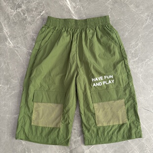 夏装新品中大童男童速干运动短裤五分裤百搭跑步打球透气轻薄帅气